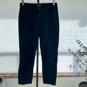 Mother The Dropout Mid Rise Corduroy Ankle Jeans Indigo Blue 25 Classic Winter